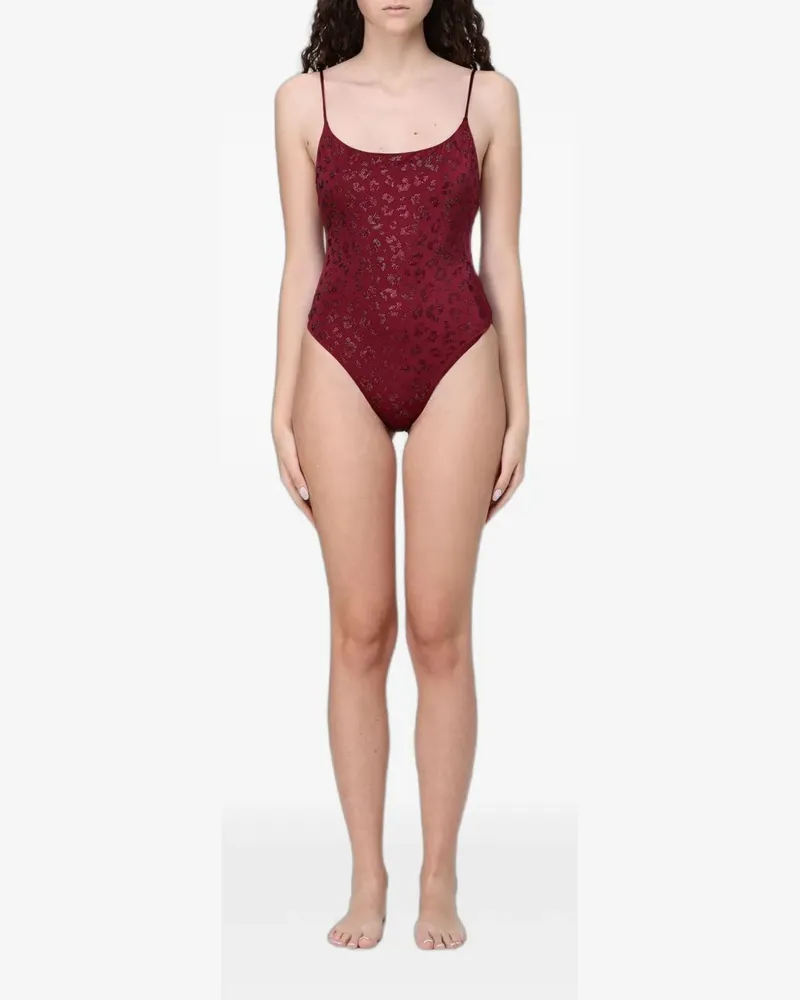 MC2 Saint Barth rhinestone-embellished swimsuit - Rot Rot