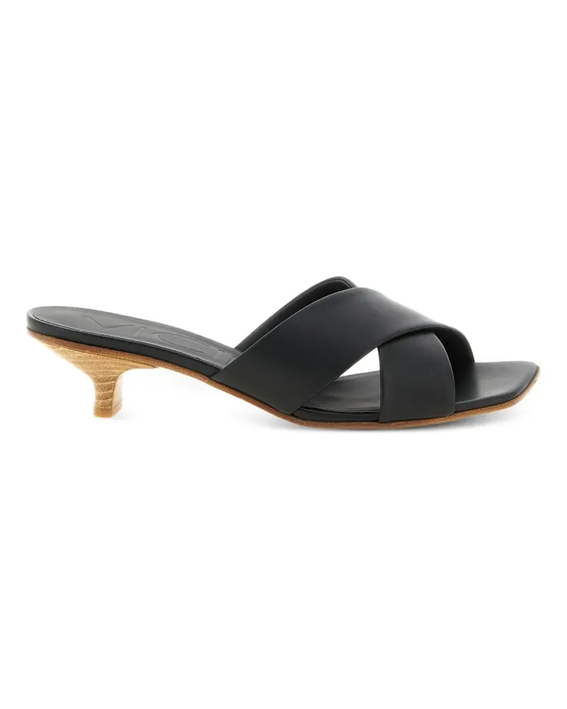 Vicini square-toe heeled sandals - Schwarz Schwarz
