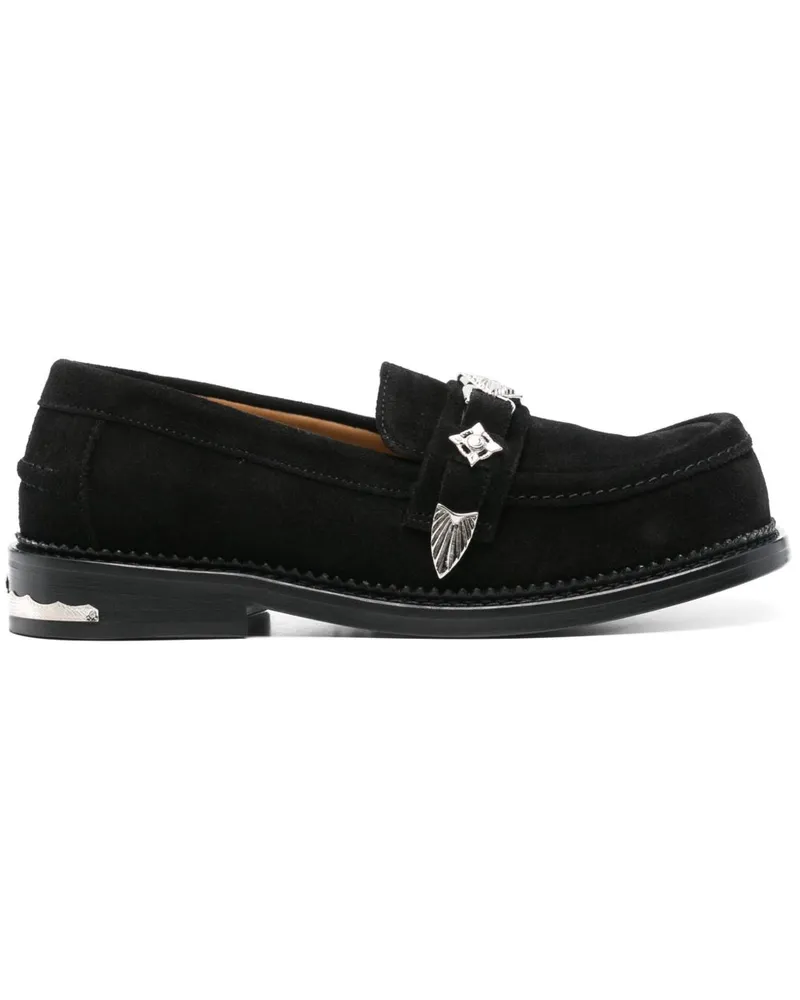 Toga Loafer mit eckiger Kappe - Schwarz Schwarz