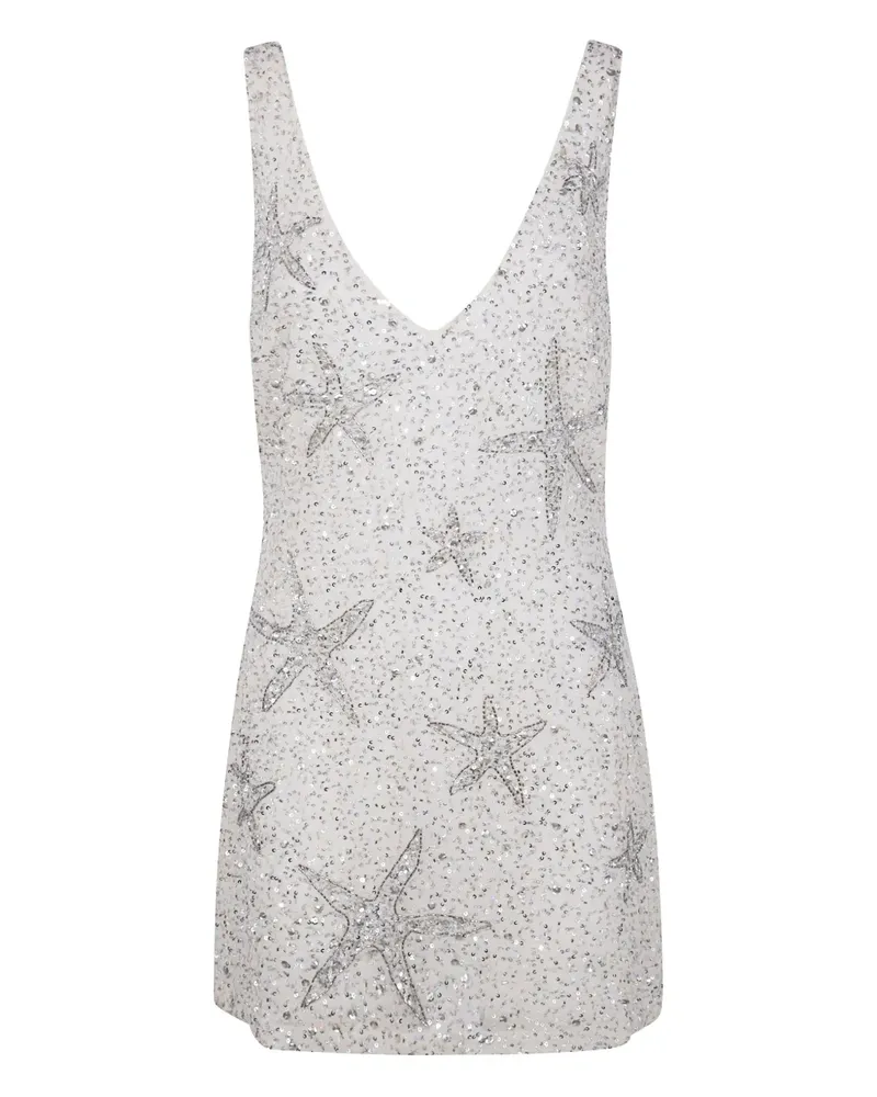 RIXO Christabel Kleid mit Seesternverzierung - Weiß Weiß