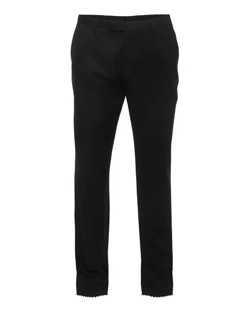 HUGO BOSS straight-fit wool trousers - Schwarz Schwarz