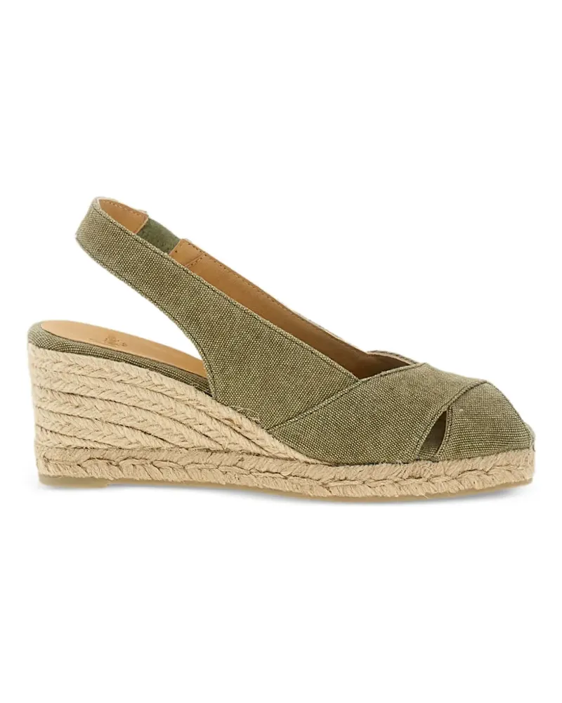 Castañer Diana Peeptoe-Espadrilles - Grün Grün