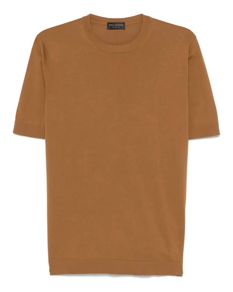 Dell'oglio Gestricktes T-Shirt - Braun Braun