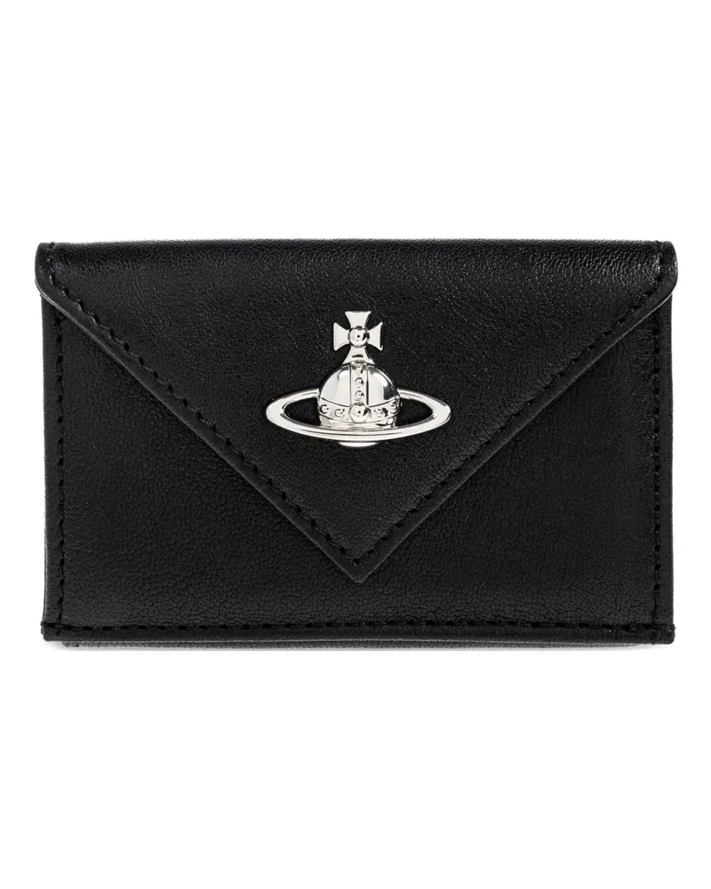 Vivienne Westwood Orb Portemonnaie mit Klappe - Schwarz Schwarz