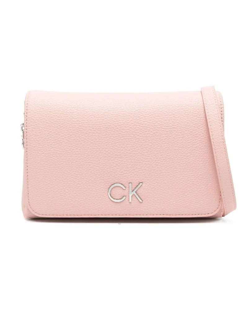 Calvin Klein Umhängetasche mit Logo-Schild Rosa