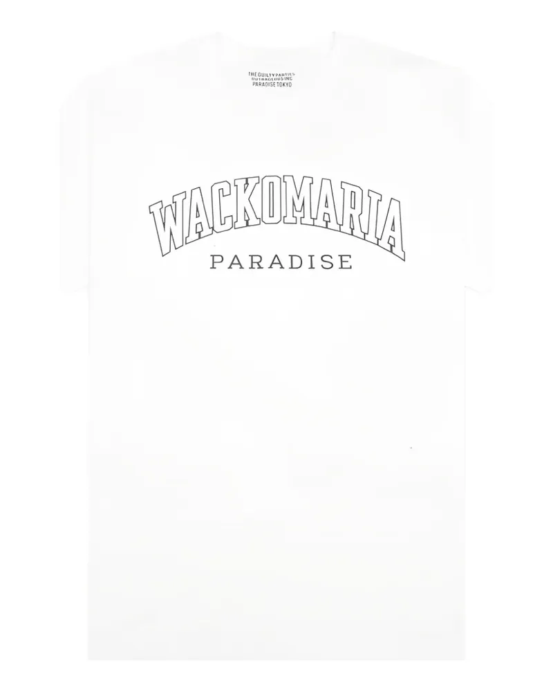 Wacko Maria T-Shirt mit Rundhalsausschnitt - Weiß Weiß