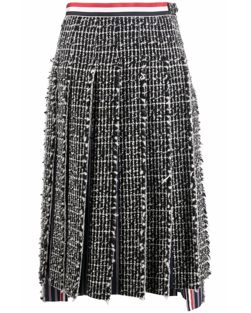Thom Browne Rock mit Falten - Schwarz Schwarz
