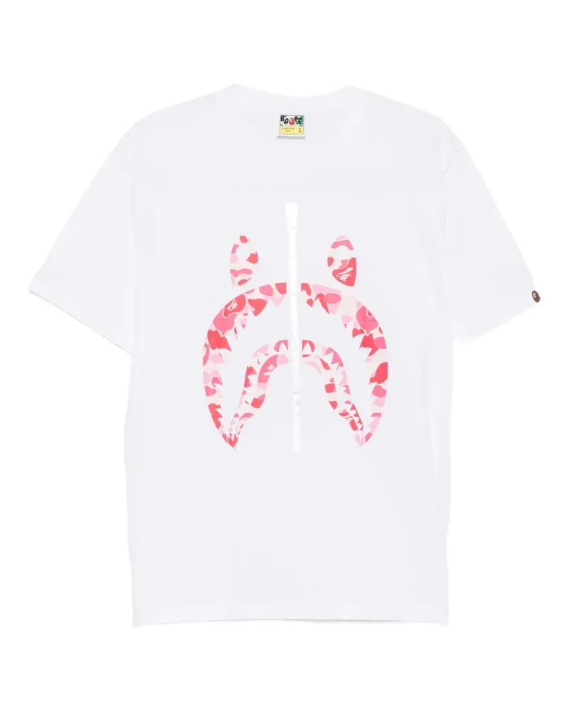 BAPE T-Shirt mit Camouflage-Print - Nude Nude