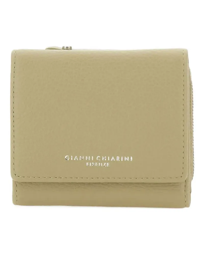 Gianni Chiarini Portemonnaie aus strukturiertem Leder - Grün Grün