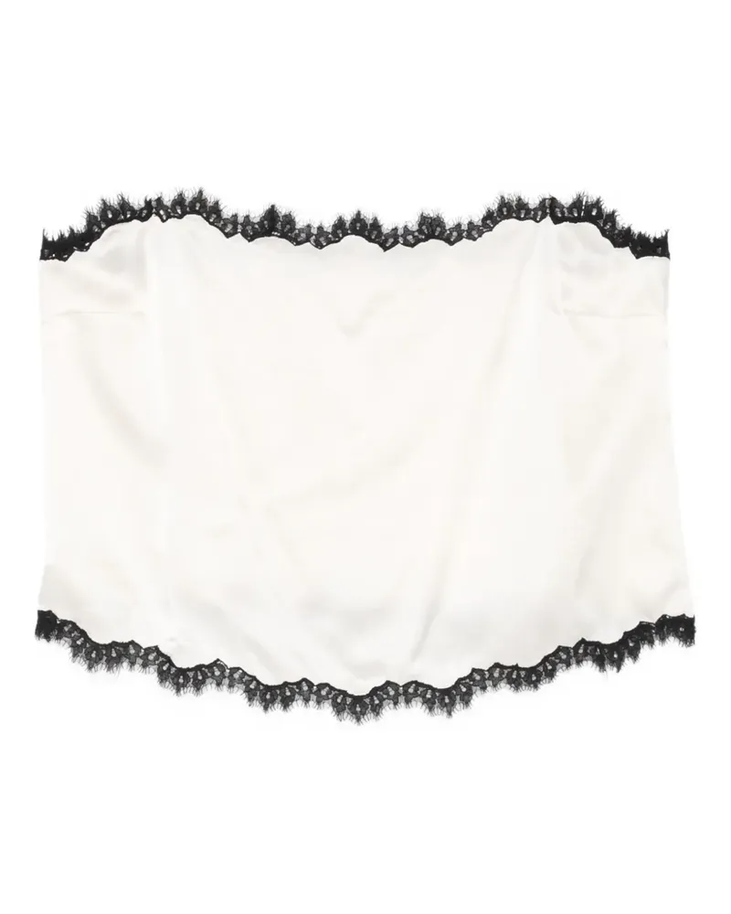 DÔEN Spitzenoberteil mit eckigem Ausschnitt - Nude Nude