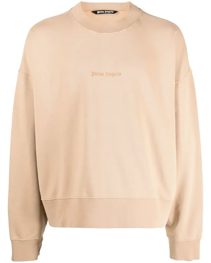 Palm Angels Sweatshirt mit Logo-Print - Nude Nude