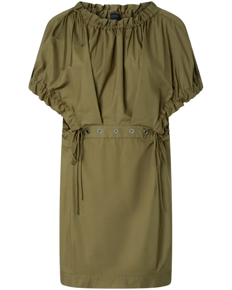 Pinko Gerafftes Minikleid - Grün Grün
