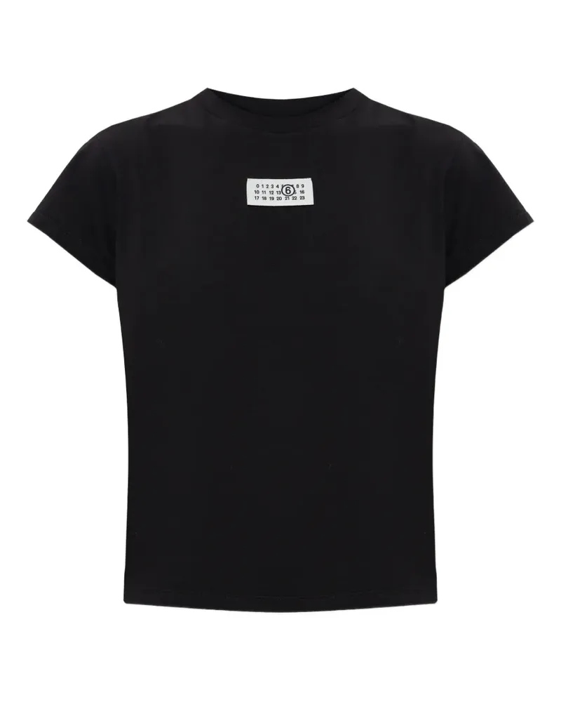 Maison Margiela logo-patch T-shirt - Schwarz Schwarz