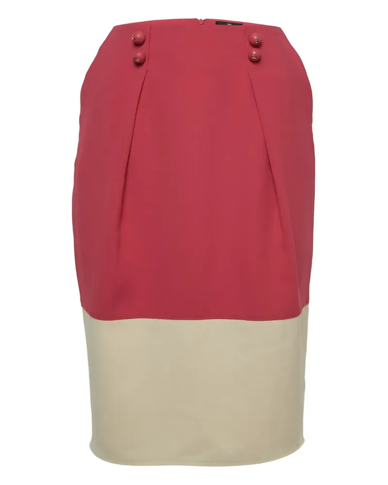 Elisabetta Franchi Pre-owned Bleistiftrock mit Kontrasteinsatz - Rosa Rosa