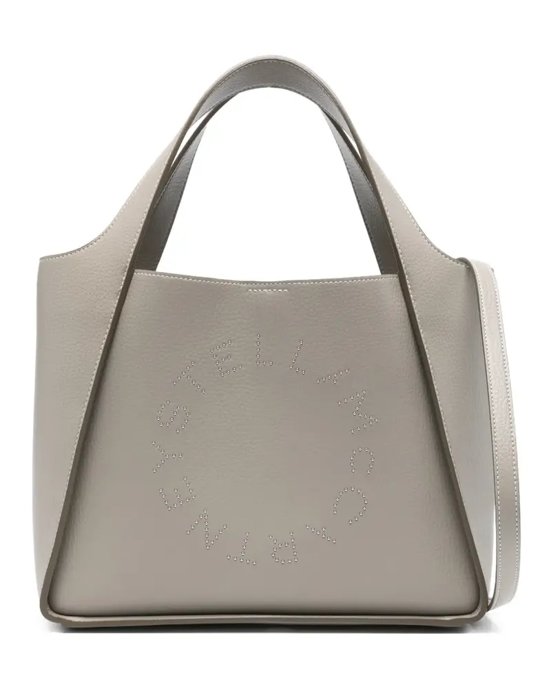Stella McCartney studded-logo tote bag - Grau Grau