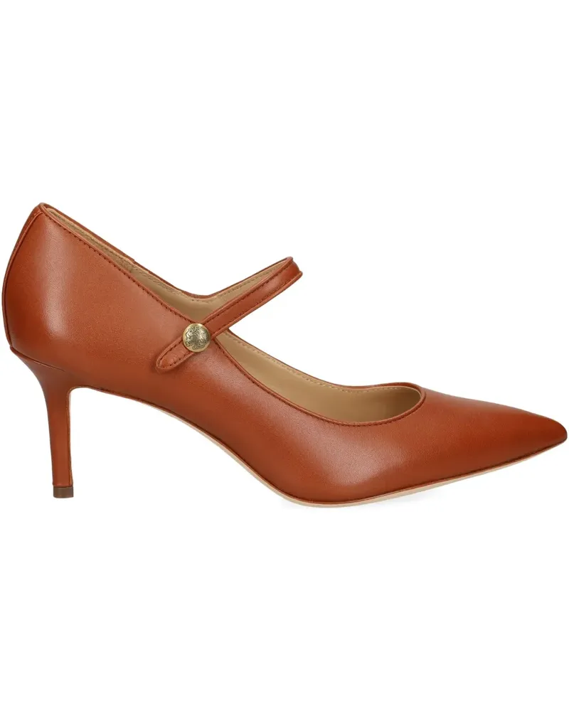Ralph Lauren 70mm Lanette Mary-Jane pointed pumps - Braun Braun