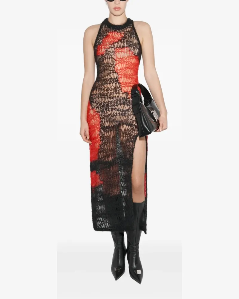 MISBHV Midikleid mit Rundhalsausschnitt - Schwarz Schwarz