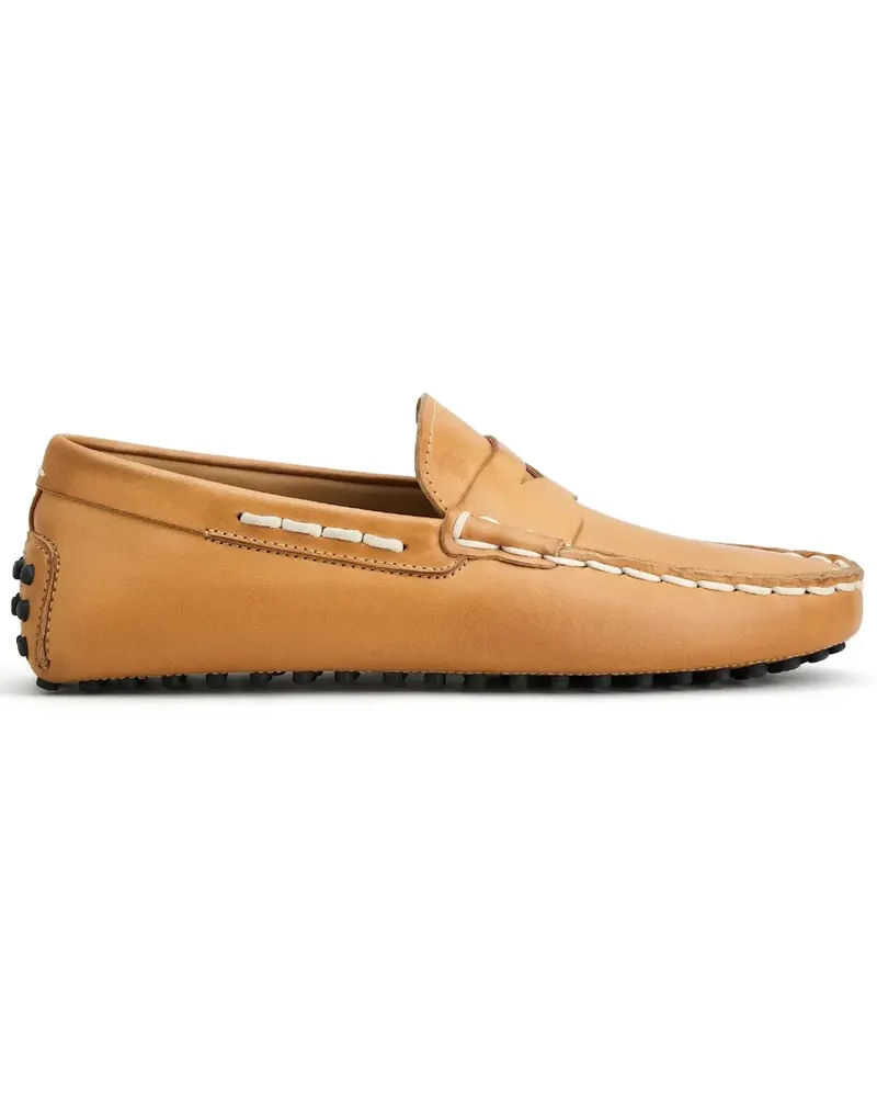 TOD'S Gommino leather loafers - Braun Braun