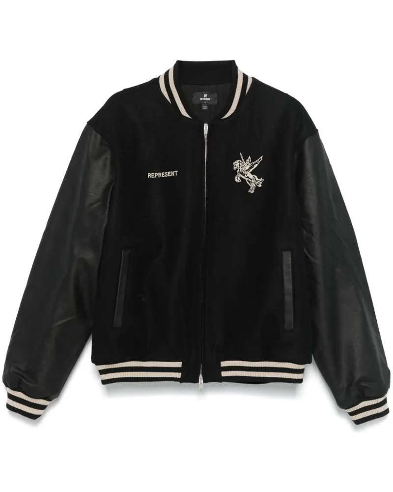 REPRESENT Mascot Collegejacke - Schwarz Schwarz