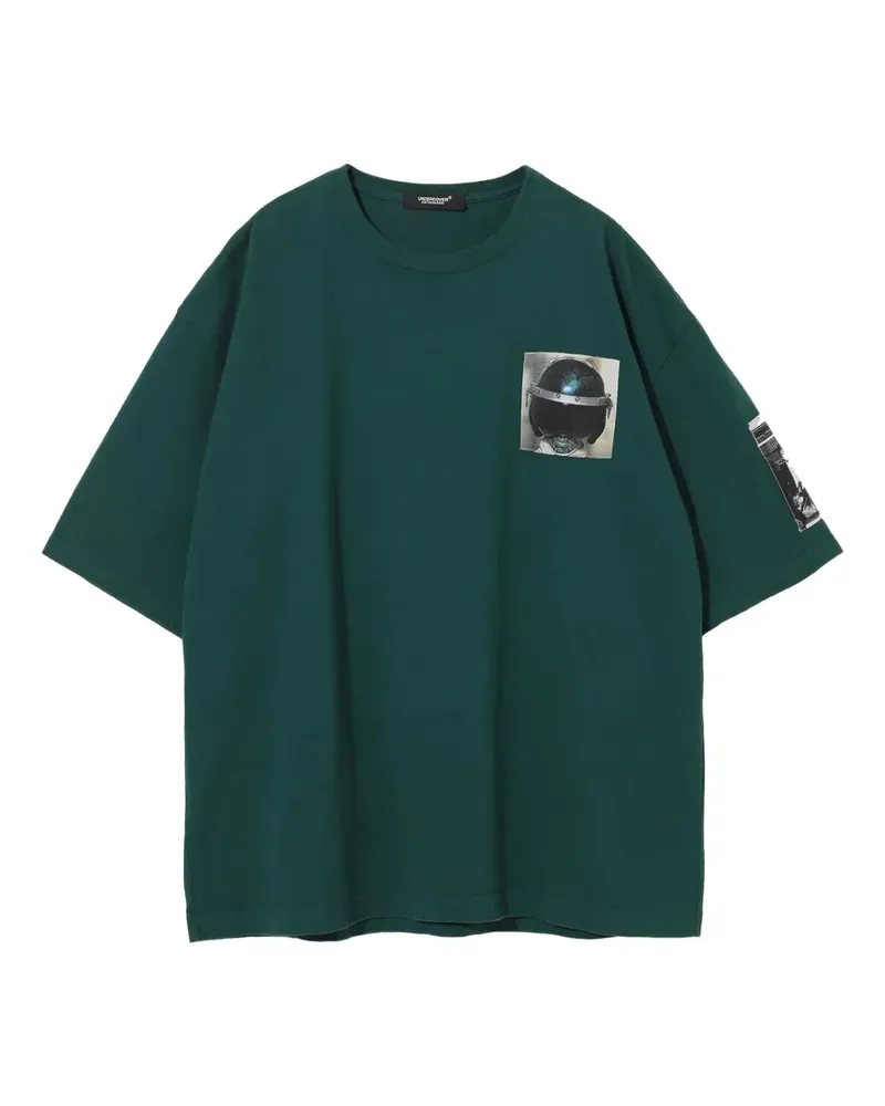 Undercover T-Shirt mit grafischem Print - Grün Grün