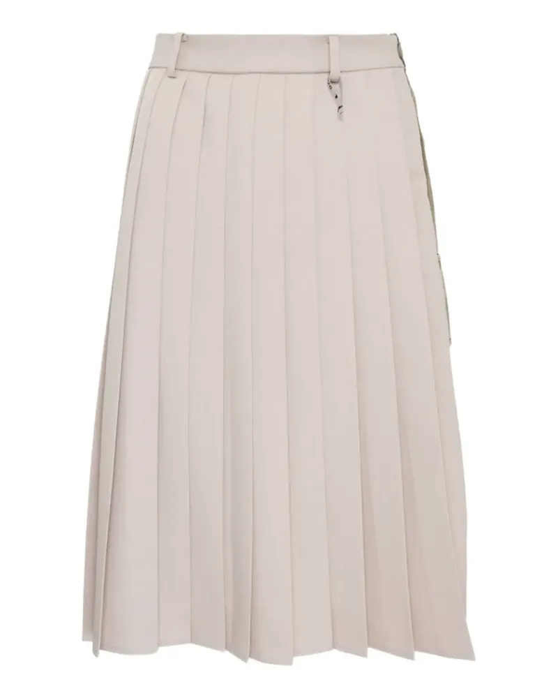 MIHARAYASUHIRO Midirock mit Falten - Nude Nude