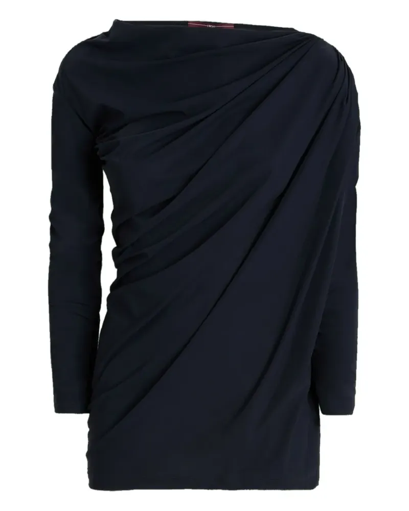 HIGH Asymmetrisches Aslant Jerseyoberteil - Blau Blau