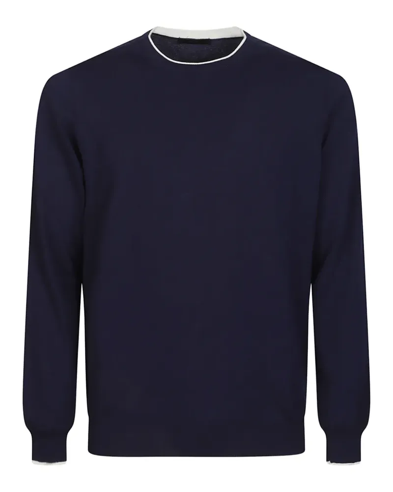 Fay Pullover mit rundem Ausschnitt - Blau Blau