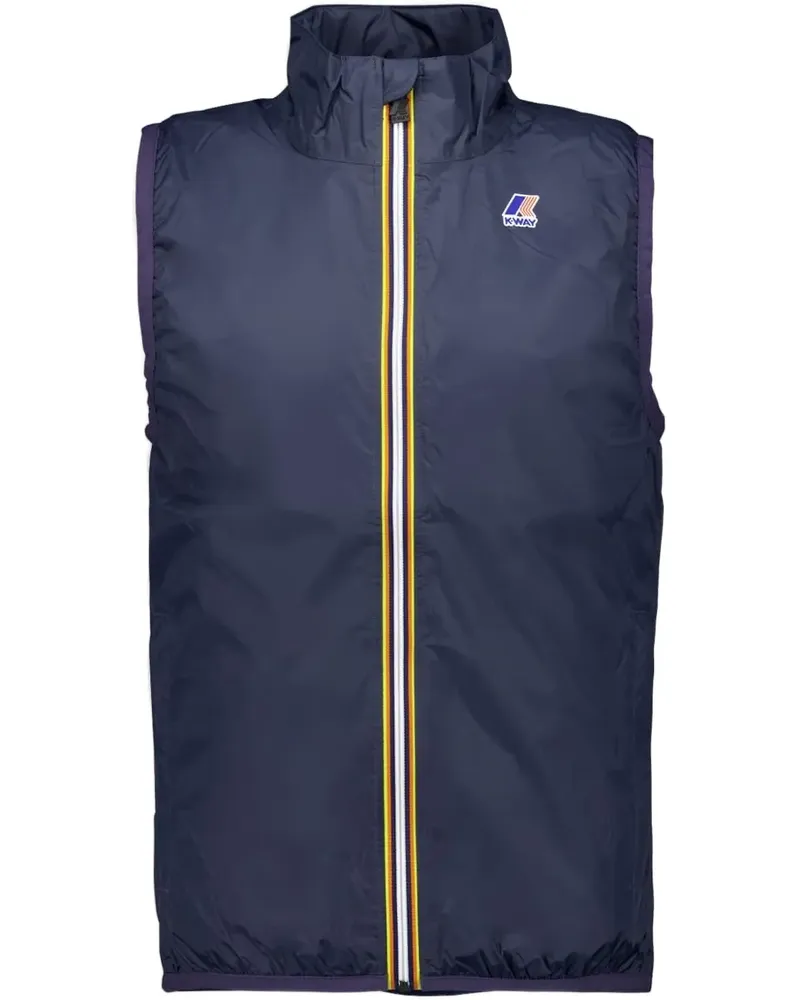 K-Way Weste mit Logo-Print - Blau Blau
