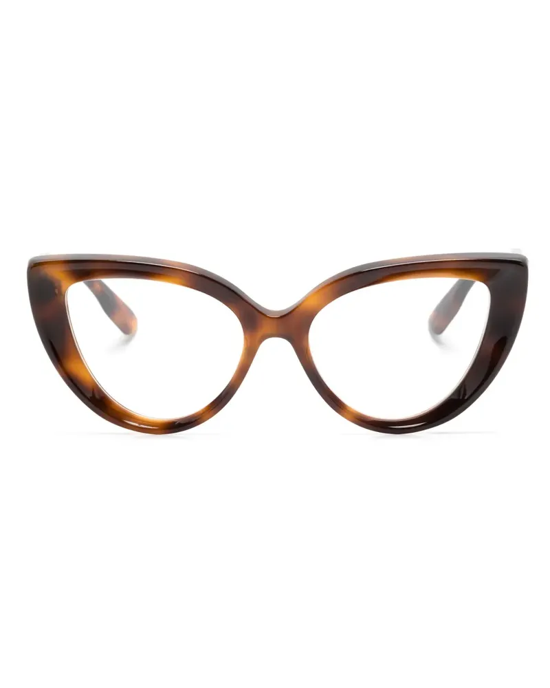 Gucci Cat-Eye-Brille in Schildpattoptik - Braun Braun