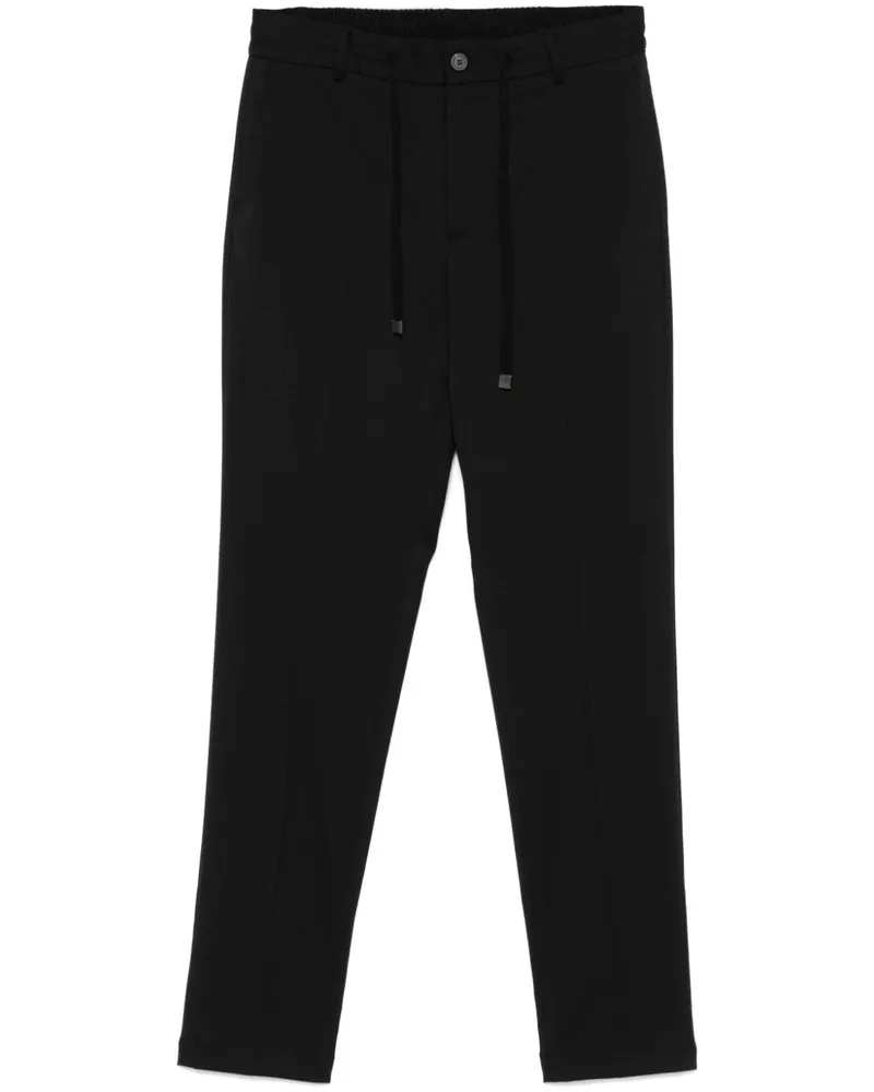 Peserico Hose mit Kordelzug - Schwarz Schwarz