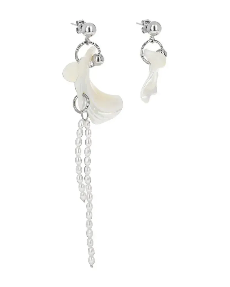 Justine Clenquet Asymmetrische Alba Ohrringe - Silber Silber