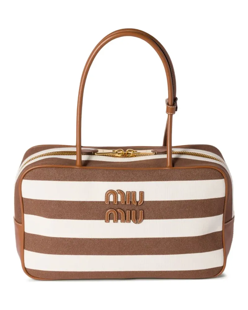 Miu Miu Beau Tote Bag - Braun Braun