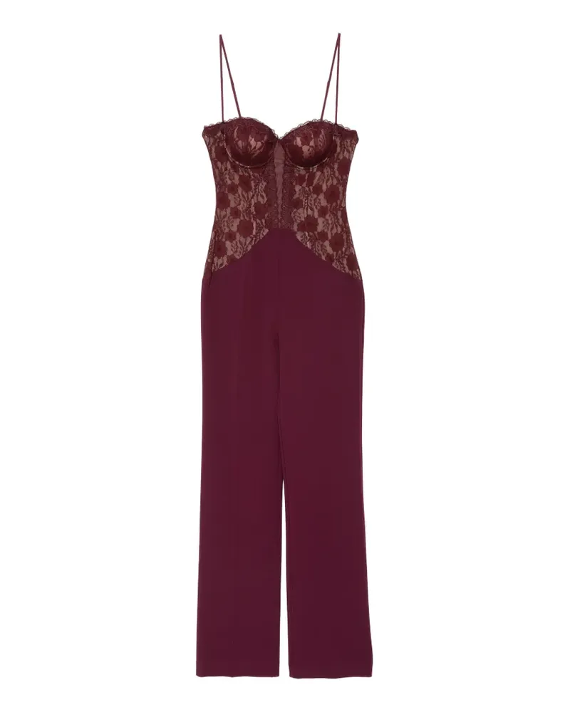 Aniye By Jumpsuit mit Spitzeneinsätzen - Violett Violett
