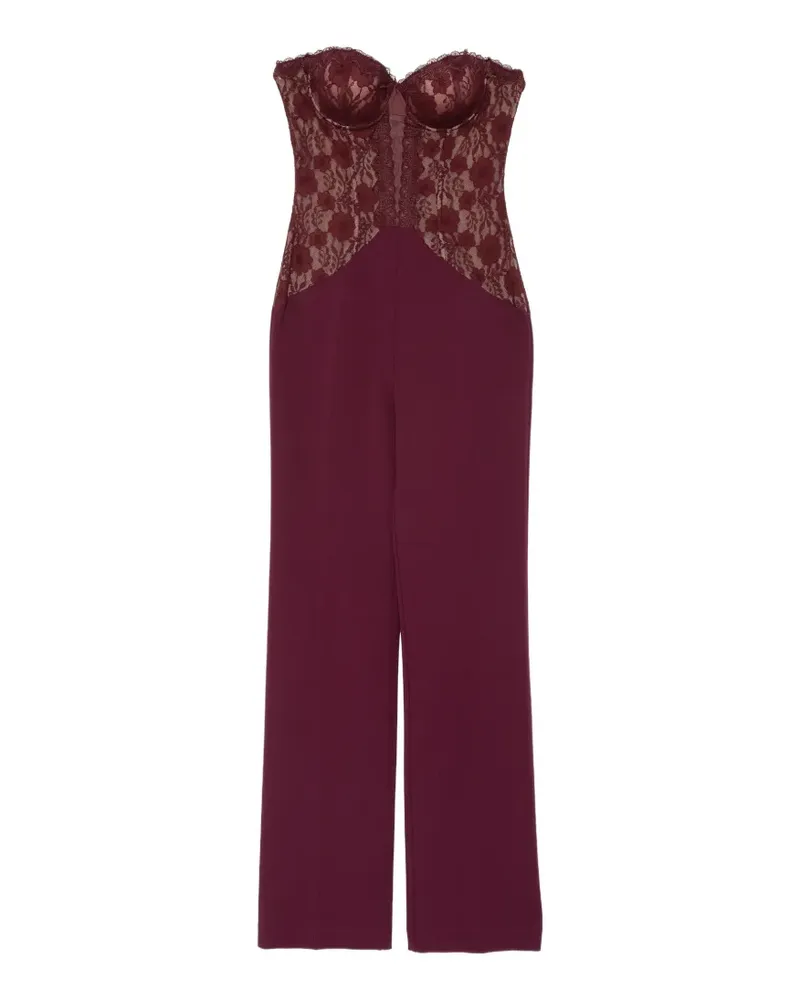 Aniye By Jumpsuit mit Spitzeneinsätzen - Violett Violett