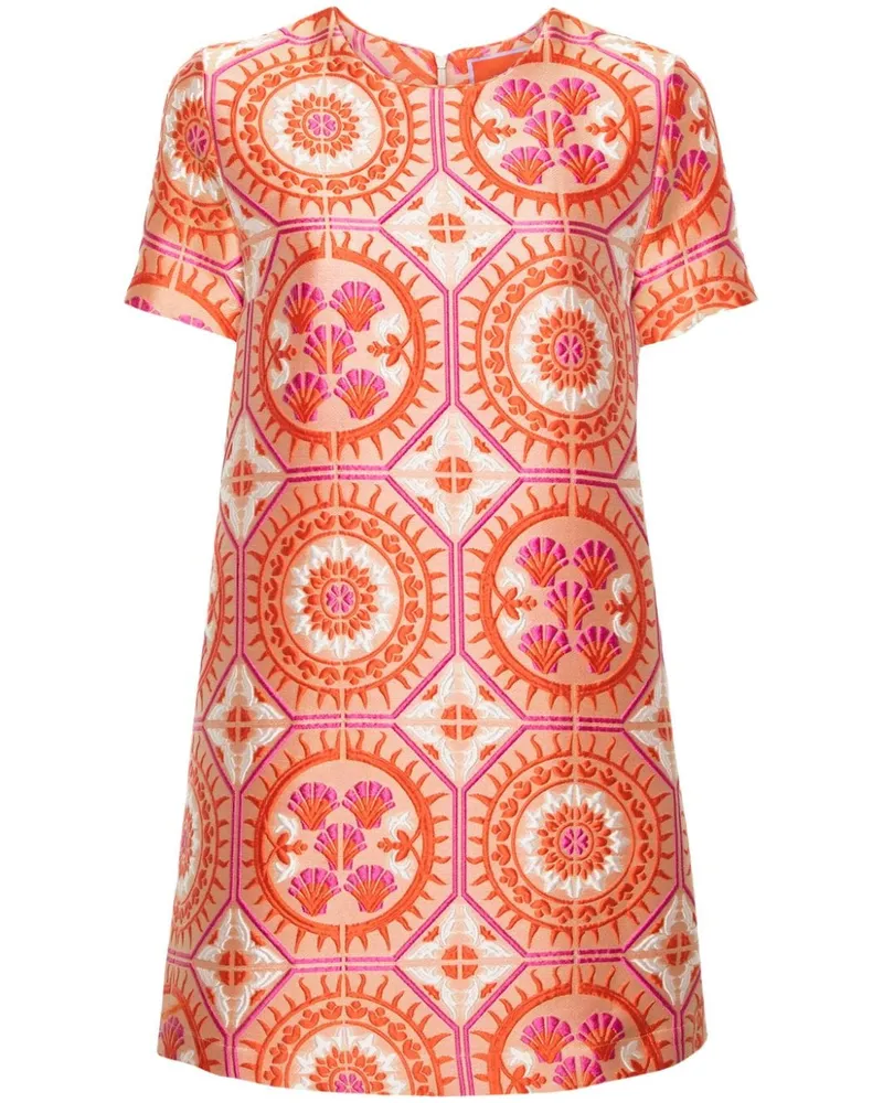 La DoubleJ Swing Minikleid mit Jacquardmuster - Nude Nude