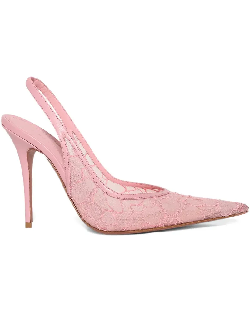 Amina Muaddi Anok Pumps 105mm - Rosa Rosa