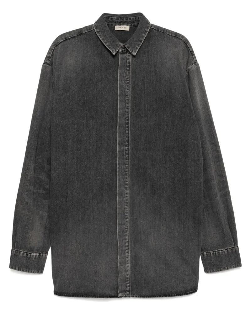 Fear of God Klassisches Jeanshemd - Schwarz Schwarz