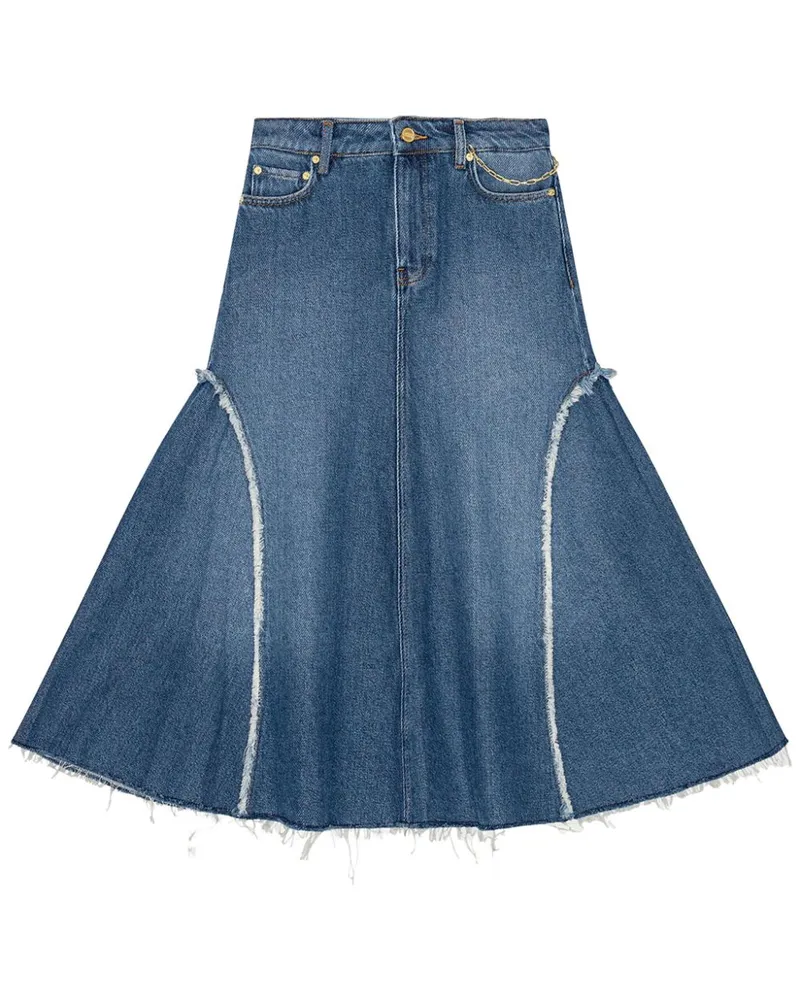 Ganni Midirock aus Denim - Blau Blau