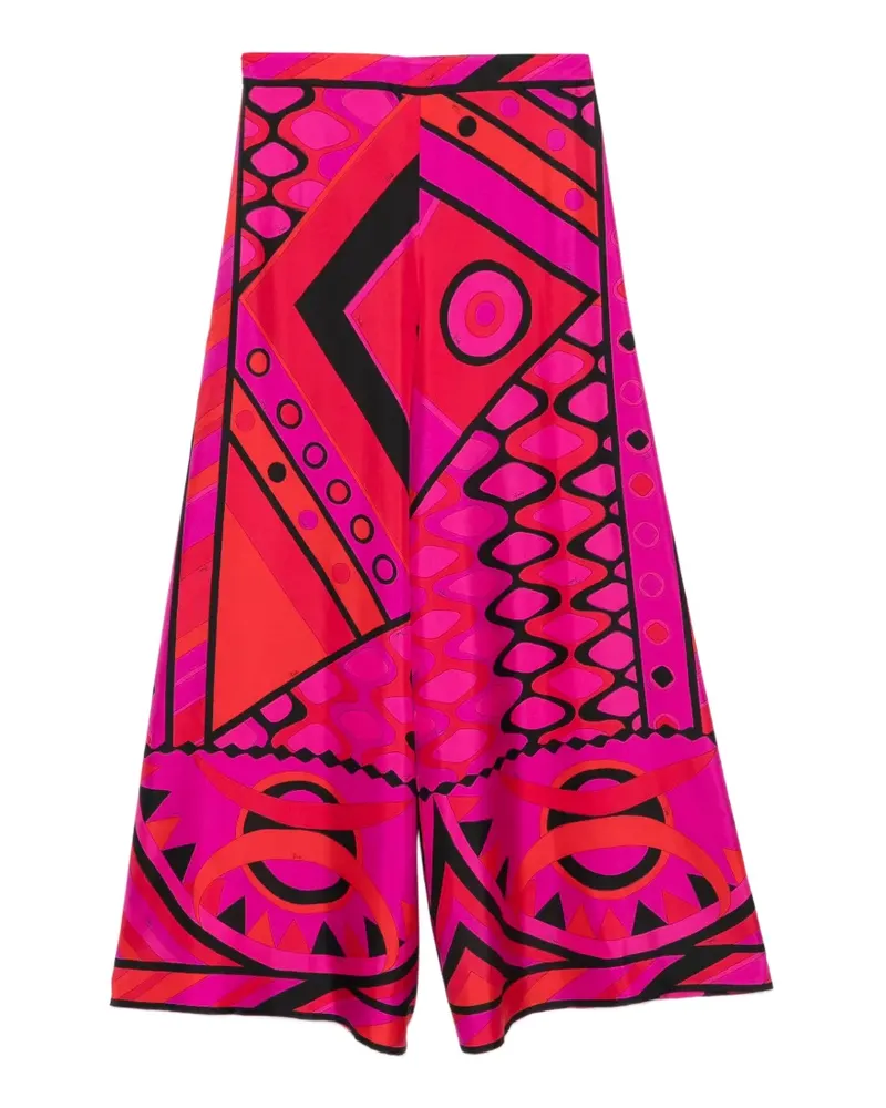 Emilio Pucci silk palazzo pants - Rosa Rosa