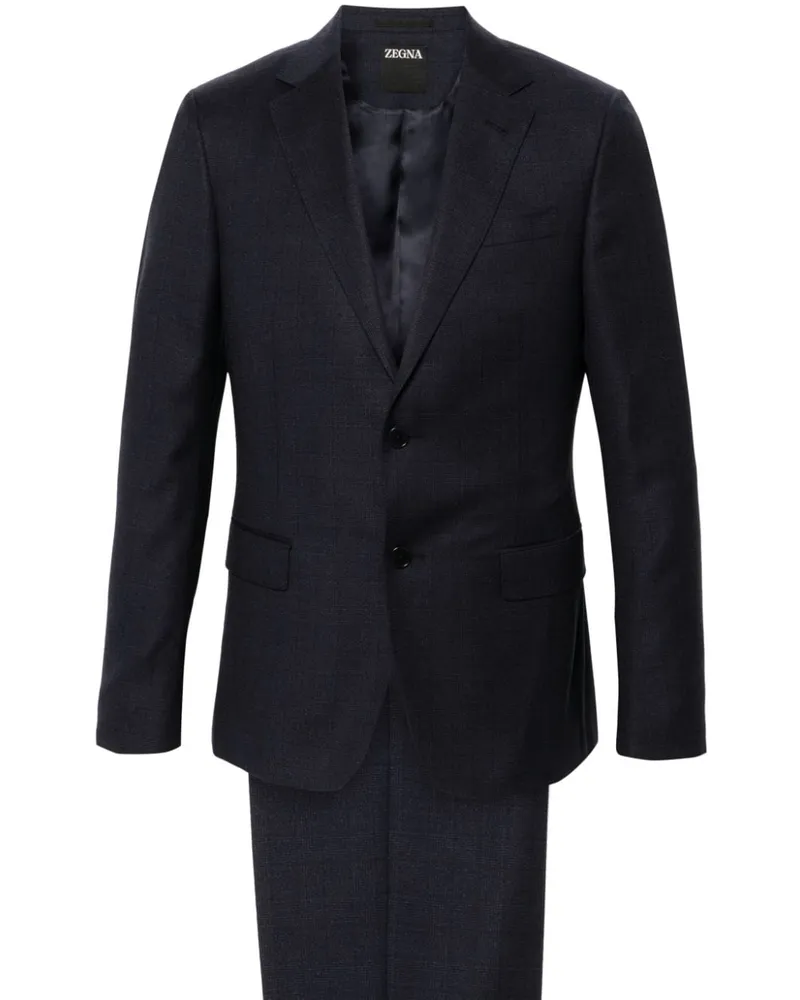 Ermenegildo Zegna Karierter Anzug - Blau Blau