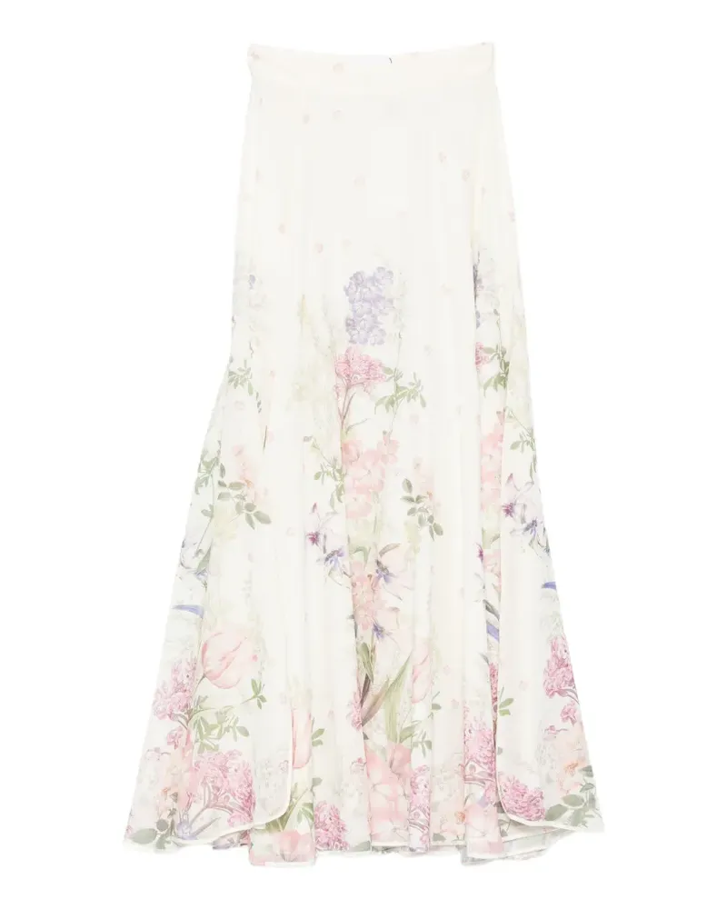 Charo Ruiz floral maxi skirt - Nude Nude