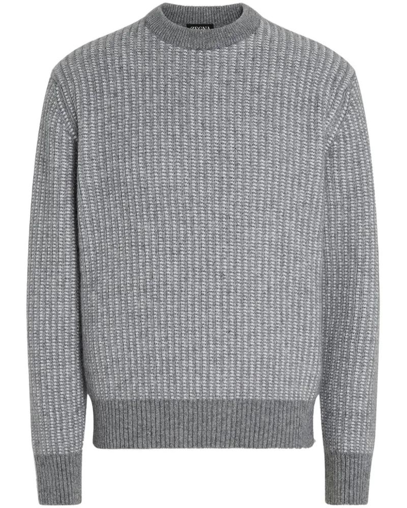 Ermenegildo Zegna Zweifarbiger Pullover - Grau Grau