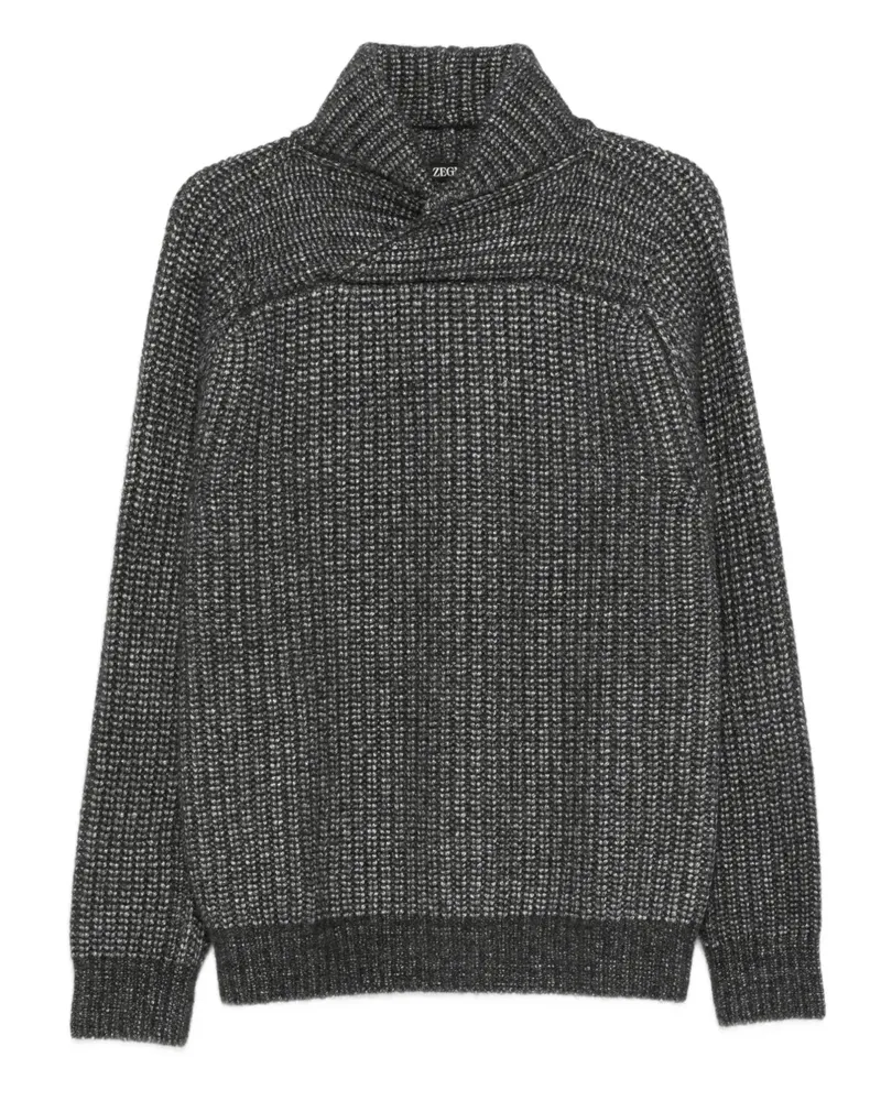 Ermenegildo Zegna Pullover mit Schalkragen - Grau Grau