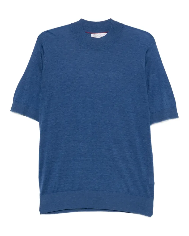 Brunello Cucinelli Pullover mit kurzen Ärmeln - Blau Blau
