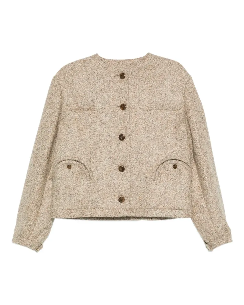 Blazé Milano Geknöpfte Jacke - Nude Nude
