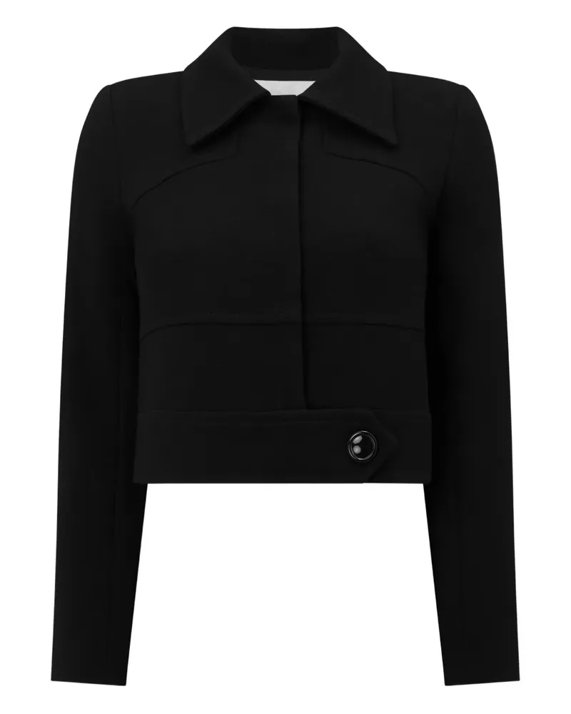 JANE Atelier panelled collared jacket - Schwarz Schwarz