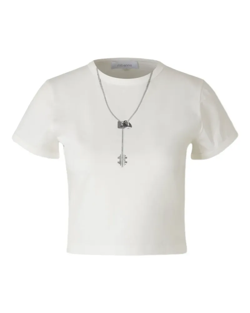 Paco Rabanne Klassisches T-Shirt - Weiß Weiß