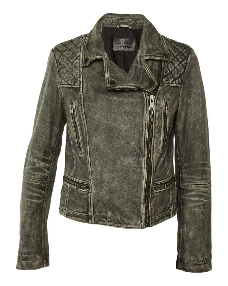 AllSaints Cargo Bikerjacke - Grau Grau