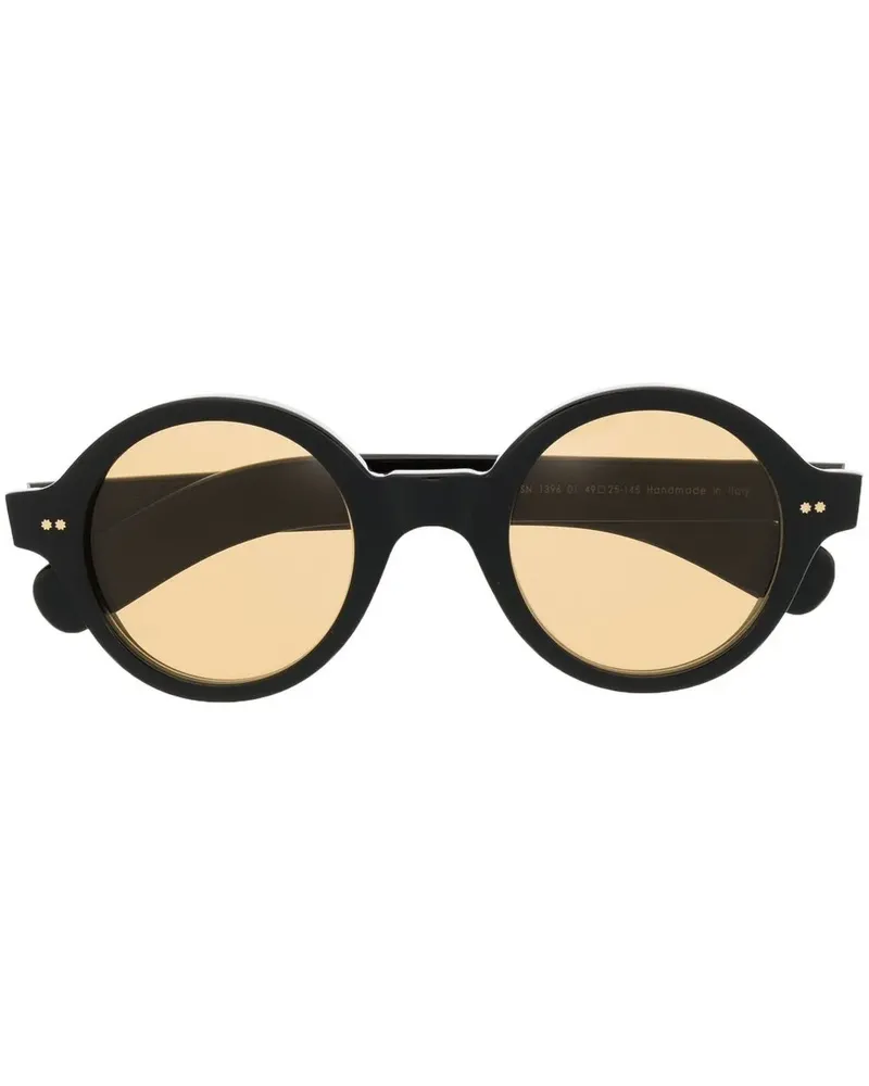 Cutler and Gross 1396 Sonnenbrille mit rundem Gestell - Schwarz Schwarz