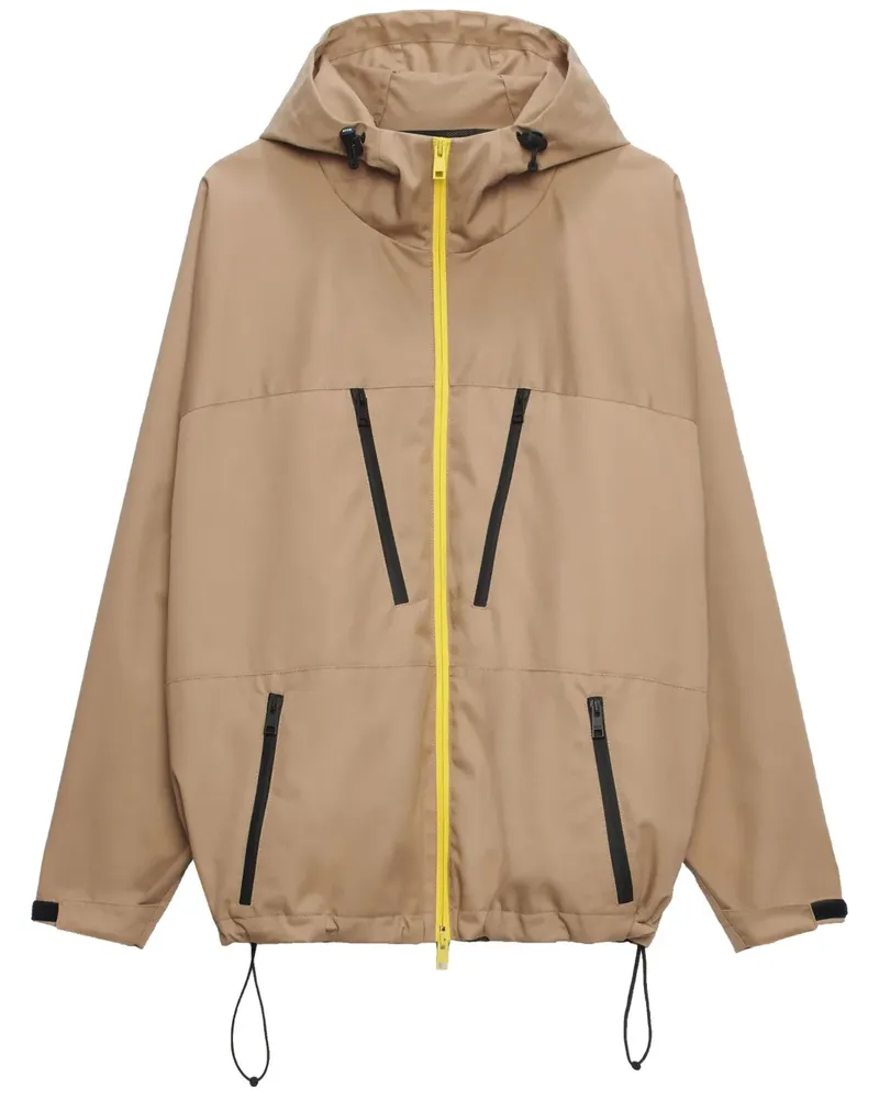 MSGM Jacke mit Kapuze - Nude Nude